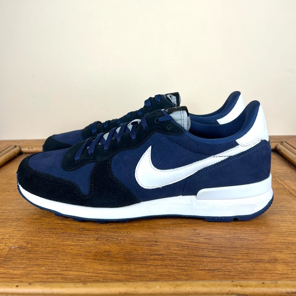 NEW Nike Internationalist By You Custom Men's Sneaker Size 9 Midnight Navy/Black